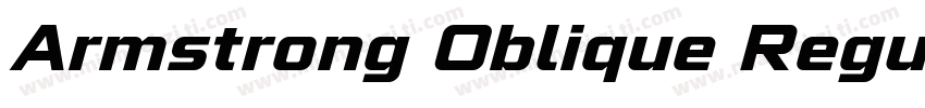 Armstrong Oblique Regular字体转换